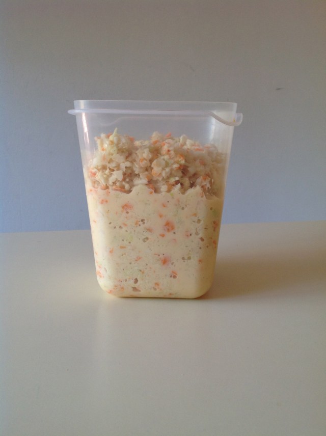 Ensalada de col lista para guardar