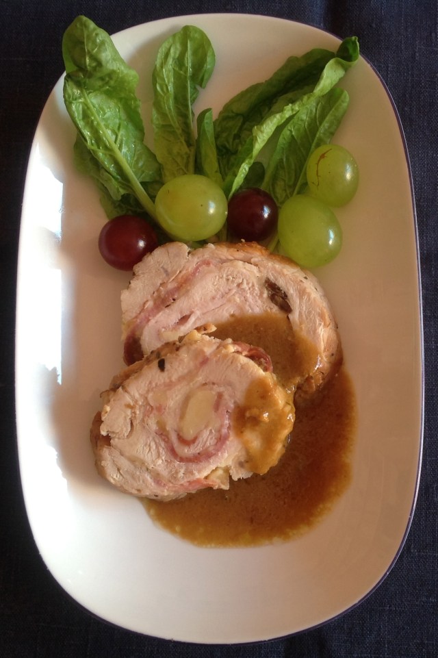 Pechuga de pavo rellena