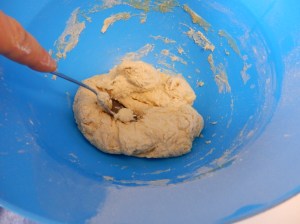 Haciendo la bola de masa