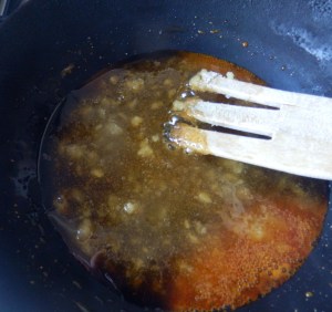 Haciendo el caramelo