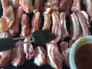 Costillas en barbacoa