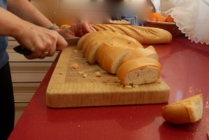 Haciendo las rebanadas