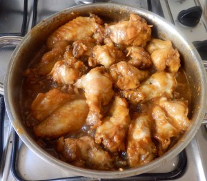 Cocinando las alas
