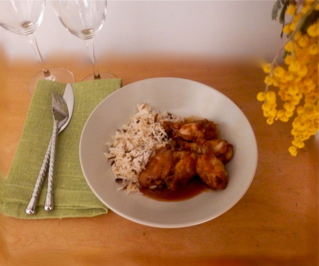 Alitas de pollo glaseadas