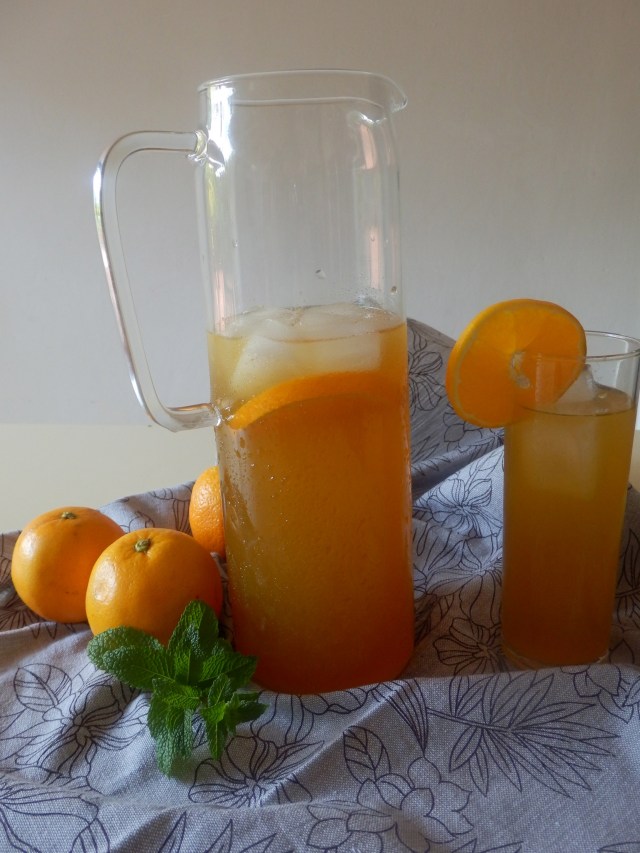 Té verde con naranja