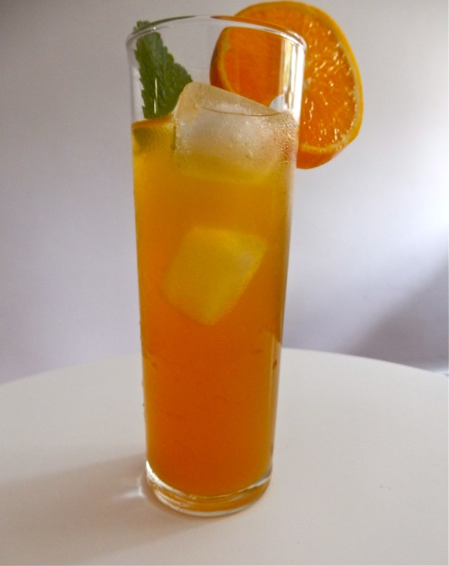 Té verde con naranja