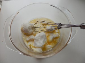 Mezclando ingredientes