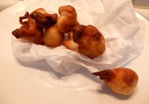 Reposando en papel absorbente