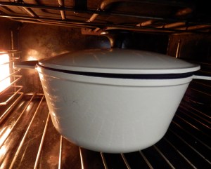 Calentando la cazuela