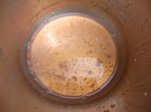 Liquido de cocer membrillos