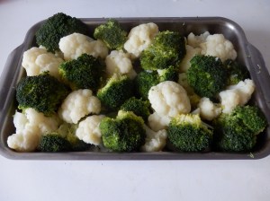 Brecol y coliflor hervidos